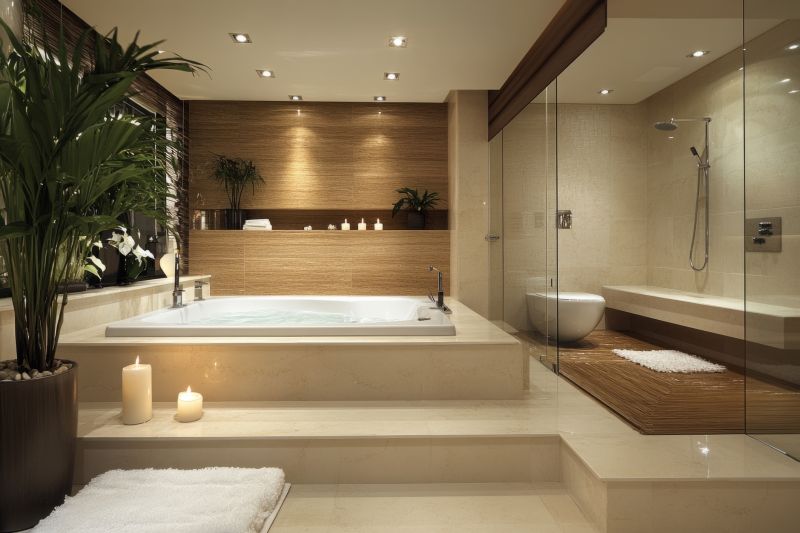 Modern Bathroom with New Bathtub